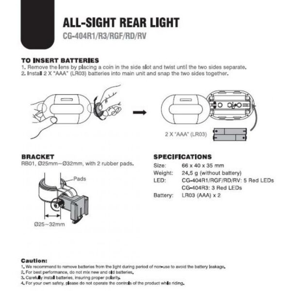 MERIDA FLARE 5 LED, BAKLYS, OEM SportSMaloy 2