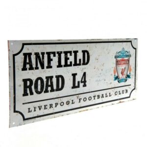 Liverpool FC Street Sign Retro SportS Måløy 1