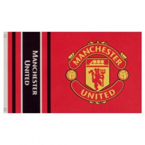 Manchester United FC Wordmark Stripe Flag SportS Måløy 1