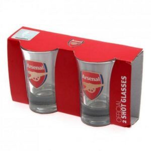 Arsenal FC wordmark 2 pack shot glass SportS Måløy 1